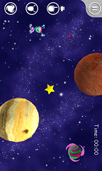 Gravity blue background
