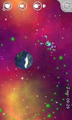 Gravity purple background