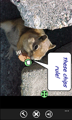 Photo Caption Landscape Speech Bubble
