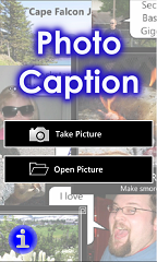Photo Caption Start Screen