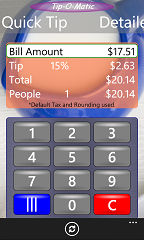 Tip-O-Matic Quick Keypad.